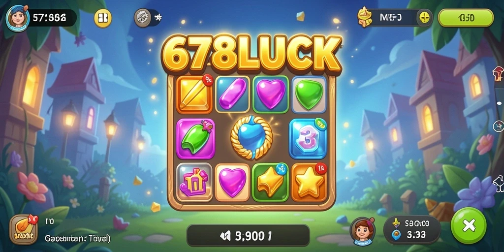 Tangkapan layar menampilkan gameplay menantang dari 678LUCK.