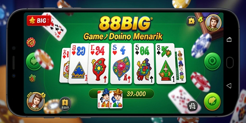 Tampilan seru gameplay 88BIG Domino di layar smartphone.