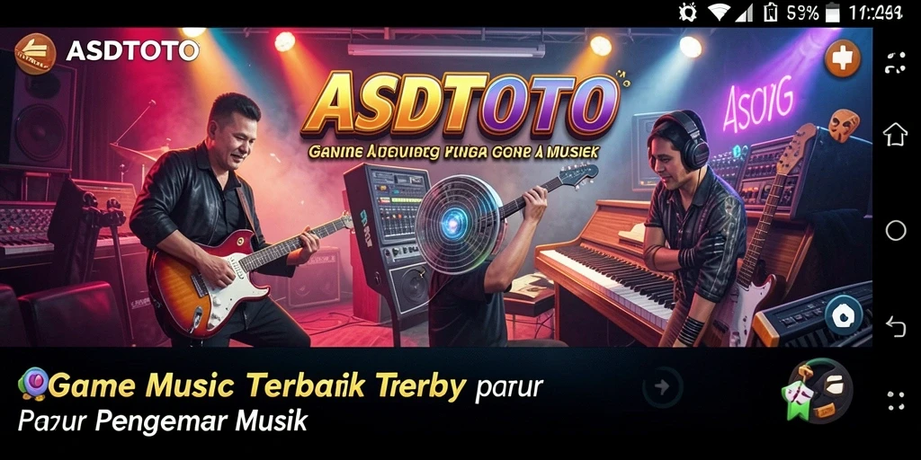 Tangkapan layar gameplay <strong>ASDTOTO</strong> dengan berbagai pilihan musik yang menarik.