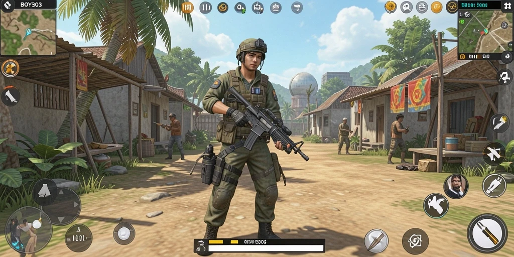 Tampilan gameplay BOY303 menampilkan grafis yang menakjubkan dan interaksi karakter.