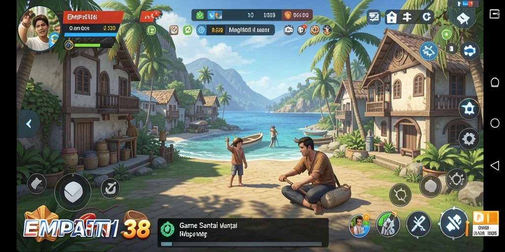 Tampilan gameplay <strong>EMPATI138</strong> yang menyenangkan dan penuh warna.