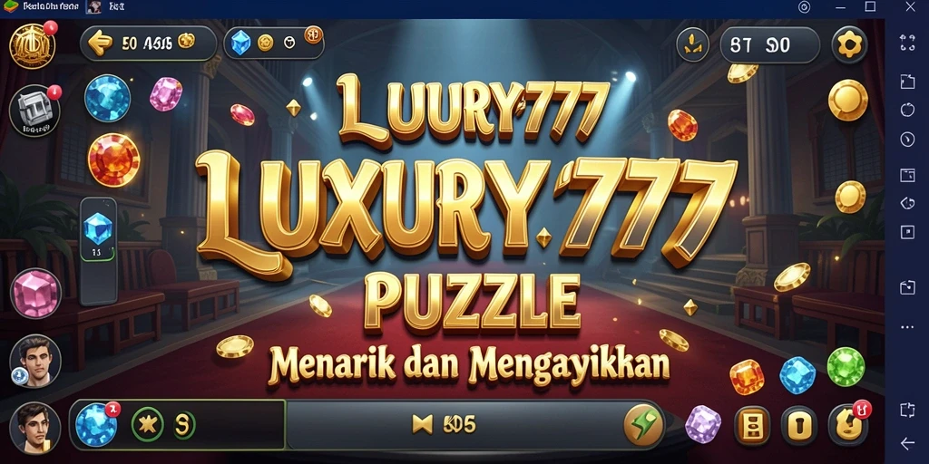 Gameplay Puzzle menarik dari LUXURY777 yang menantang dan seru.