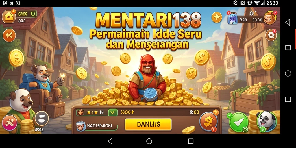 Tampilan gameplay seru dari MENTARI138 dengan aksi Idle.
