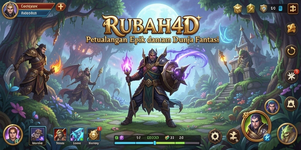 Screenshot gameplay RUBAH4D yang menampilkan aksi pertempuran epik.